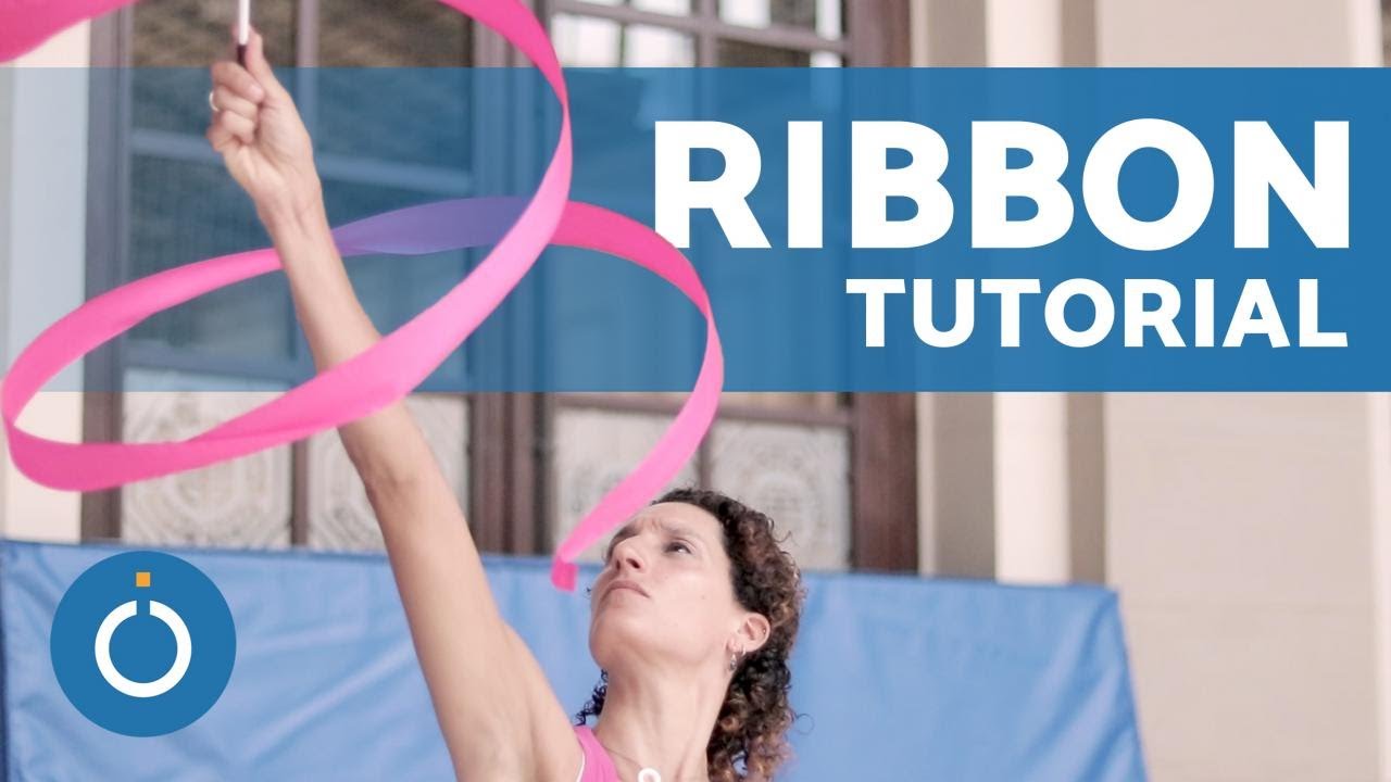 Rhythmic gymnastics with RIBBON tutorial - Exercises for BEGINNERS ...